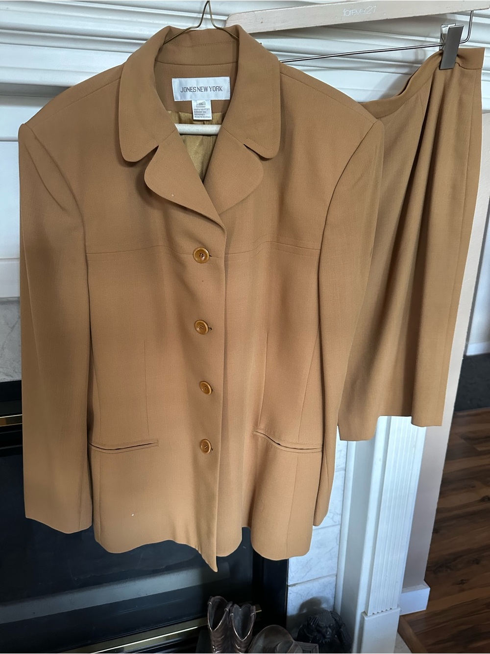 Jones New York Camel/Tan Women's Blazer and Skirt Set